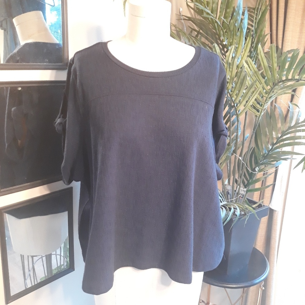 Plus Trapeze Cropped Tee